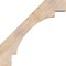 Ekena Millwork 5 1/2"W x 32"D x 32"H Merced Smooth Knee Brace, Douglas Fir BRC06X32X32MRC00SDF - alternate 4